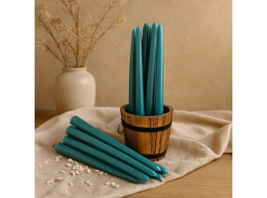 Candle WOC LONG BLUE 20 PCS 
