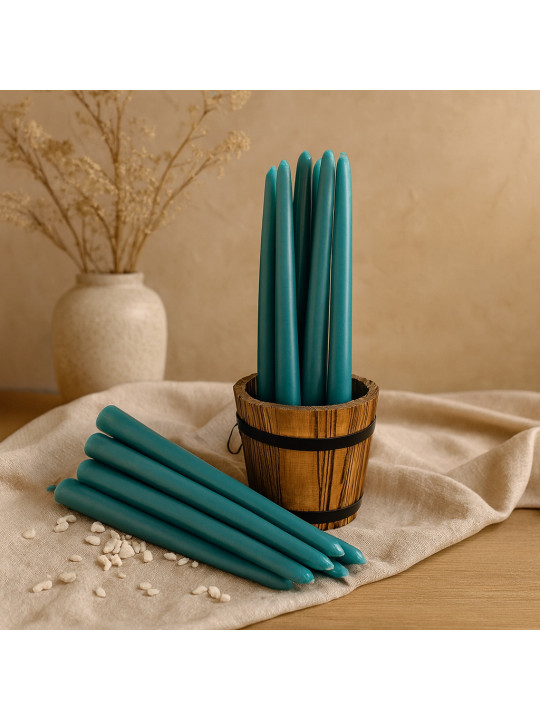 Candle WOC LONG BLUE 20 PCS 