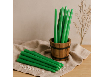 Свеча WOC LONG GREEN 20 PCS 