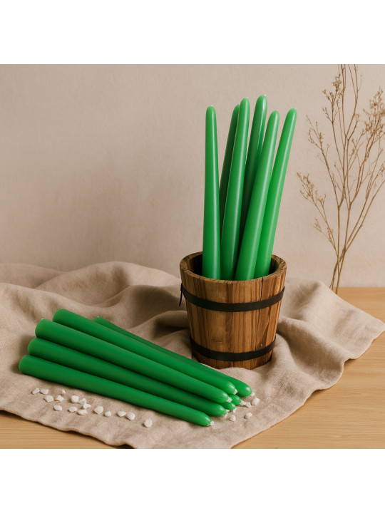 Свеча WOC LONG GREEN 20 PCS 