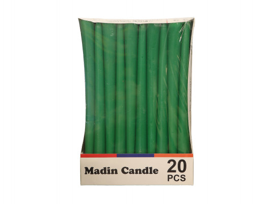 Свеча WOC LONG GREEN 20 PCS 