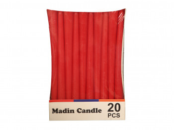 Candle WOC LONG RED 20 PCS 