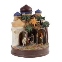 N/y decorate objects KOOPMAN NATIVITY CASTLE 22CM 2ASS (664387) (ABL100050)