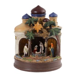 Ամանորյա դեկորատիվ առարկաներ KOOPMAN NATIVITY CASTLE 22CM 2ASS (664387) (ABL100050)