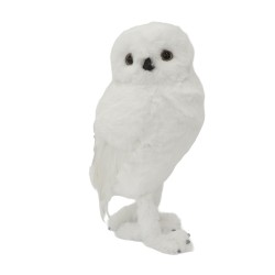 Новогодные декоративные аксессуары KOOPMAN OWL STANDING 31CM WHITE 2ASS (649971) (YZB010250)