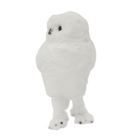 Ամանորյա դեկորատիվ առարկաներ KOOPMAN OWL STANDING 31CM WHITE 2ASS (649971) (YZB010250)