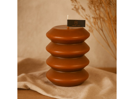 Candle KOOPMAN PILLAR 10CM 3ASS CLR (ACC309900)