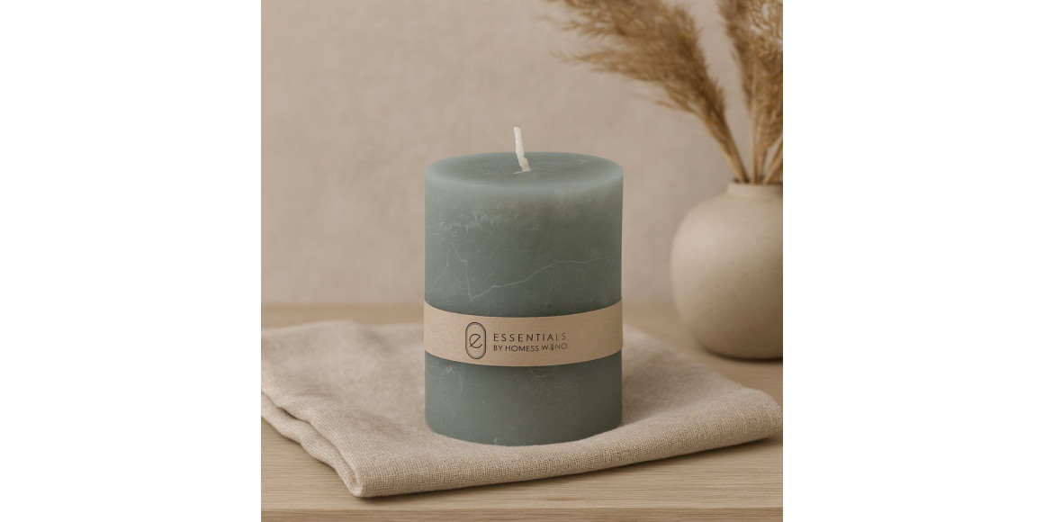 Մոմ KOOPMAN PILLAR 6X8CM GREY (420007090)