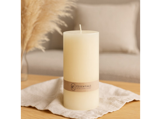 Candle KOOPMAN PILLAR 7X14CM OFF WHITE (250351) (420007040)