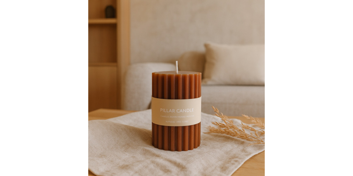 Candle KOOPMAN PILLAR CANDLE 100MM 4ASS (161206) (ACC360210)