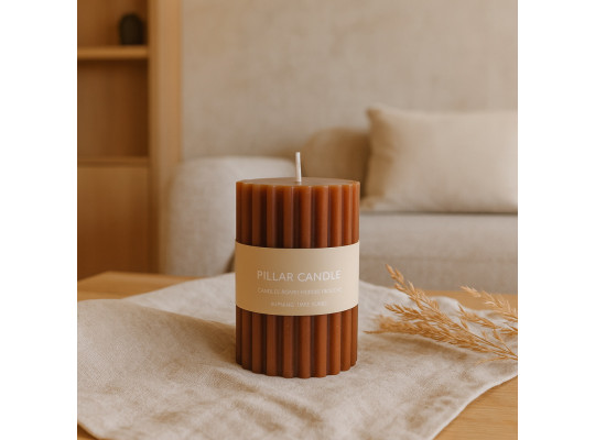 Candle KOOPMAN PILLAR CANDLE 100MM 4ASS (161206) (ACC360210)