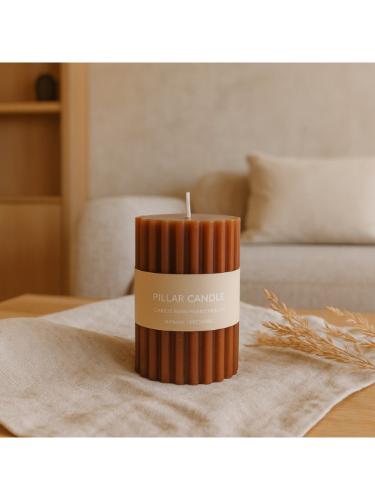 Свеча KOOPMAN PILLAR CANDLE 100MM 4ASS (161206) (ACC360210)