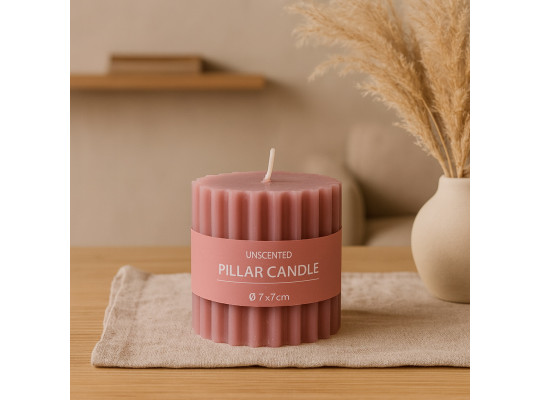 Candle KOOPMAN PILLAR CANDLE 70MM 4ASS (161183) (ACC360200)