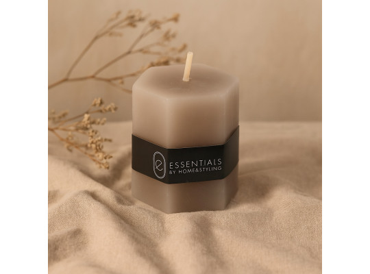 Candle KOOPMAN PILLAR HEXAGON 4X5CM 3A (068215) (420213420)