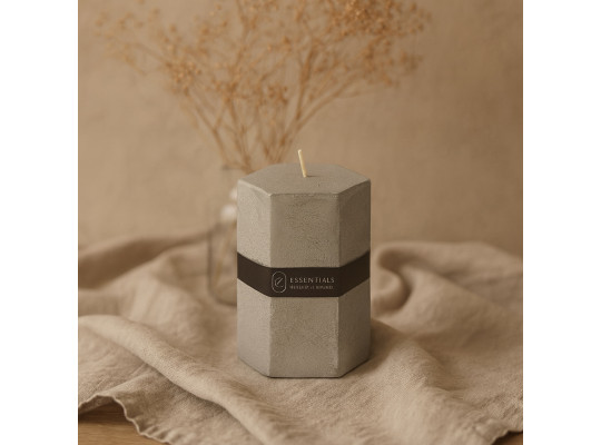 Candle KOOPMAN PILLAR HEXAGON 7X10CM 3 (068239) (420213430)