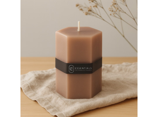 Candle KOOPMAN PILLAR HEXAGON 7X10CM 3 (068284) (420213440)