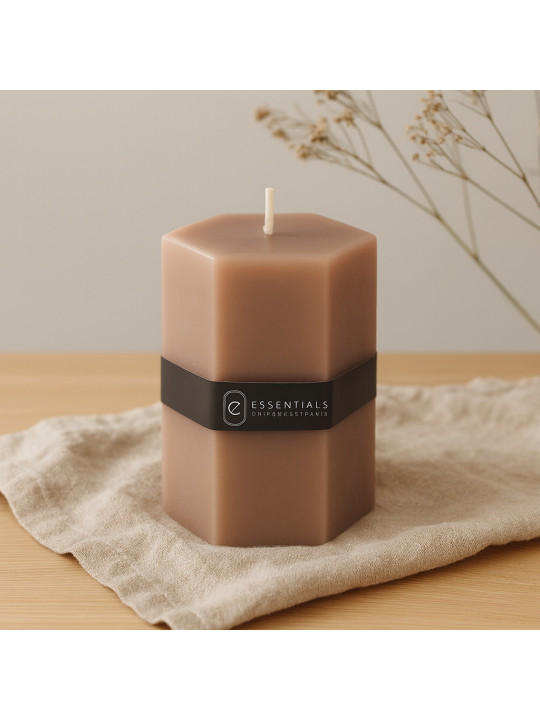 Свеча KOOPMAN PILLAR HEXAGON 7X10CM 3 (068284) (420213440)
