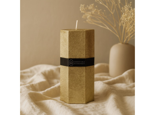Candle KOOPMAN PILLAR HEXAGON 7X14CM 3 (068444) (420213460)