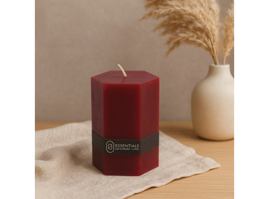 Candle KOOPMAN PILLAR HEXAGON 7X14CM 3 (068482) (420213470)