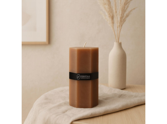 Candle KOOPMAN PILLAR HEXAGON 7X14CM 3 (068536) (420213480)