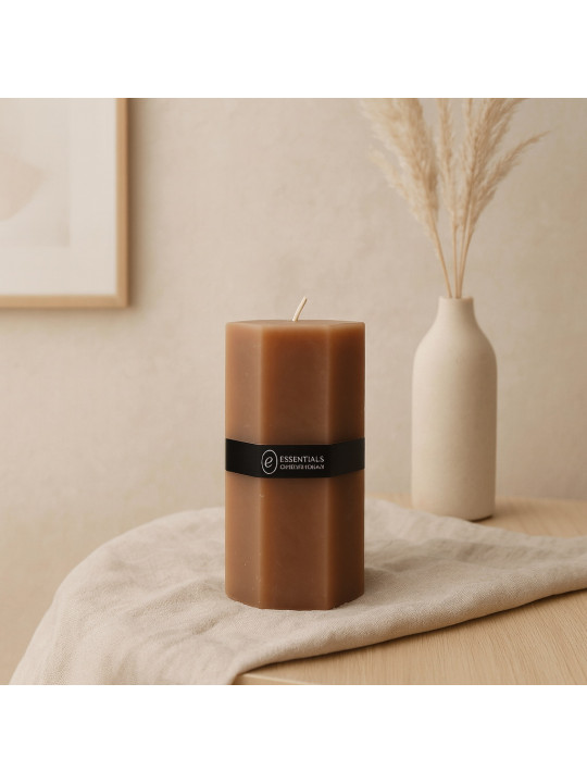 Մոմ KOOPMAN PILLAR HEXAGON 7X14CM 3 (068536) (420213480)