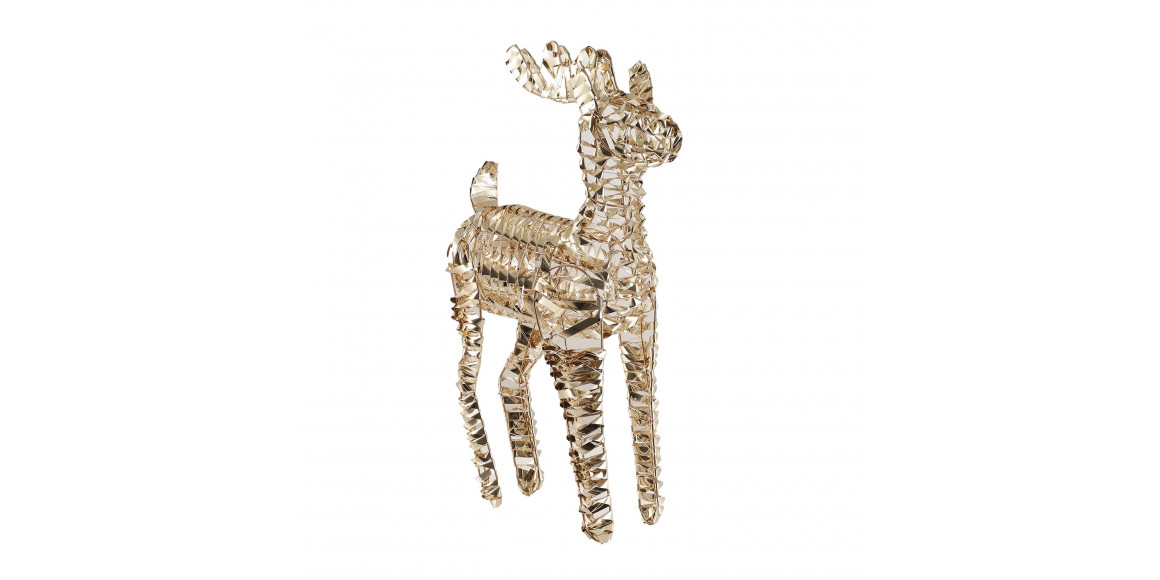 N/y decorate objects KOOPMAN REINDEER 60CM GOLD MICRO LED (066150) (AMZ112240)