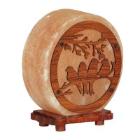 Lampshade BARRY BEAUTY SALT BULB BIRD WITH WOODEN PICTURE 