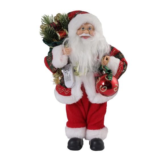 Ամանորյա դեկորատիվ առարկաներ KOOPMAN SANTA LED 30CM TRADITIONAL (644426) (ATK000540)