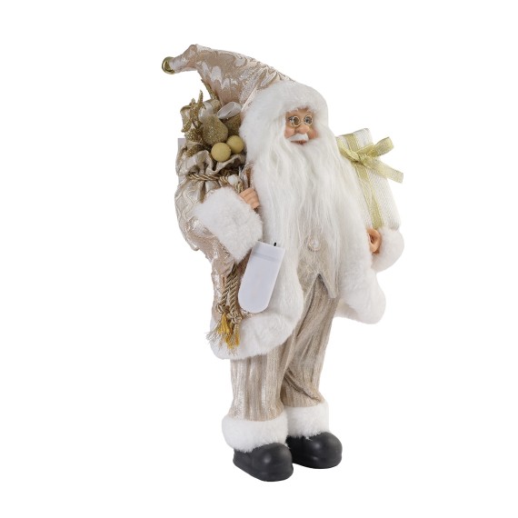 N/y decorate objects KOOPMAN SANTA NTANDING LED 30CM GOLD (643450) (ATK000480)
