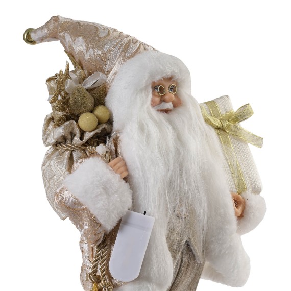 N/y decorate objects KOOPMAN SANTA NTANDING LED 30CM GOLD (643450) (ATK000480)