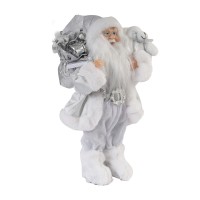 N/y decorate objects KOOPMAN SANTA NTANDING LED 30CM SILVER (643948) (ATK000510)
