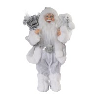 N/y decorate objects KOOPMAN SANTA NTANDING LED 30CM SILVER (643948) (ATK000510)