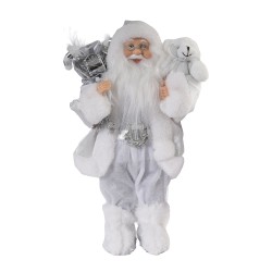 N/y decorate objects KOOPMAN SANTA NTANDING LED 30CM SILVER (643948) (ATK000510)