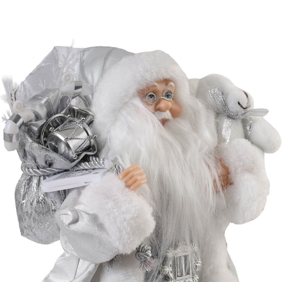 N/y decorate objects KOOPMAN SANTA NTANDING LED 30CM SILVER (643948) (ATK000510)