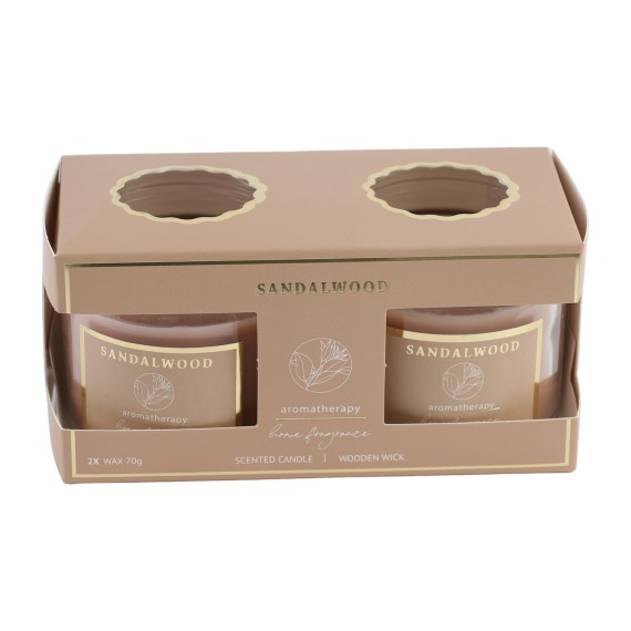 Свеча KOOPMAN SCENTED CANDLE S/2 6ASS SCENTS (645751) (CC5753000)