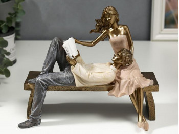 Decorate objects SIMA-LAND LOVERS COUPLE ON THE BENCH 18X13X22.5 cm 5185241