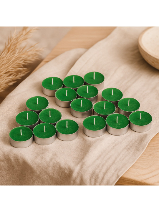 Свеча WOC SMALL GREEN 18 PCS 