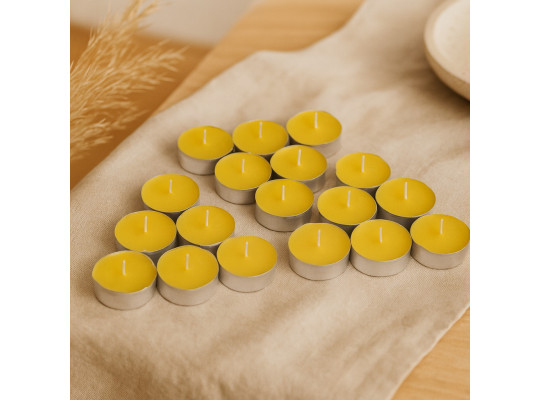 Մոմ WOC SMALL YELLOW 18 PCS 