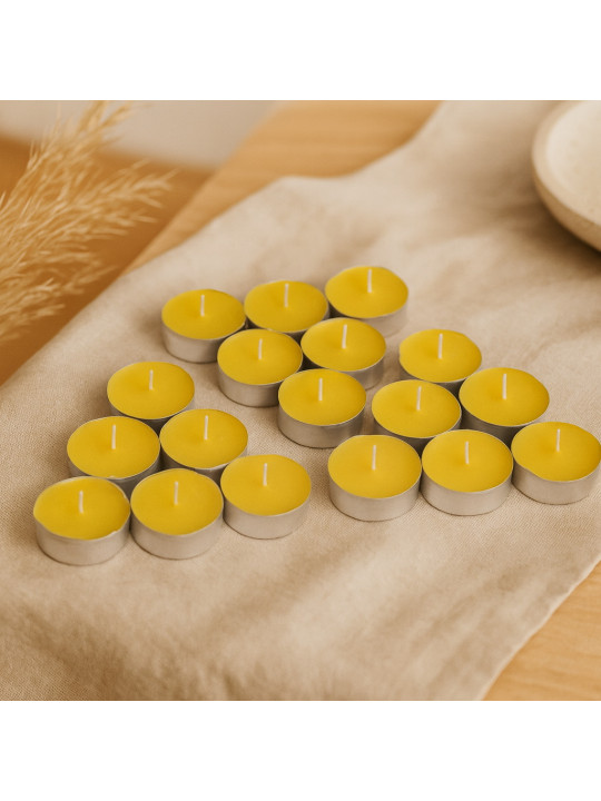 Свеча WOC SMALL YELLOW 18 PCS 