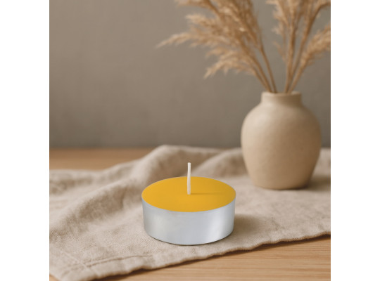 Candle WOC SMALL YELLOW 18 PCS 