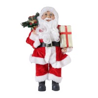 N/y decorate objects KOOPMAN STANDING SANTA 40CM RED (641227) (ATK000340)