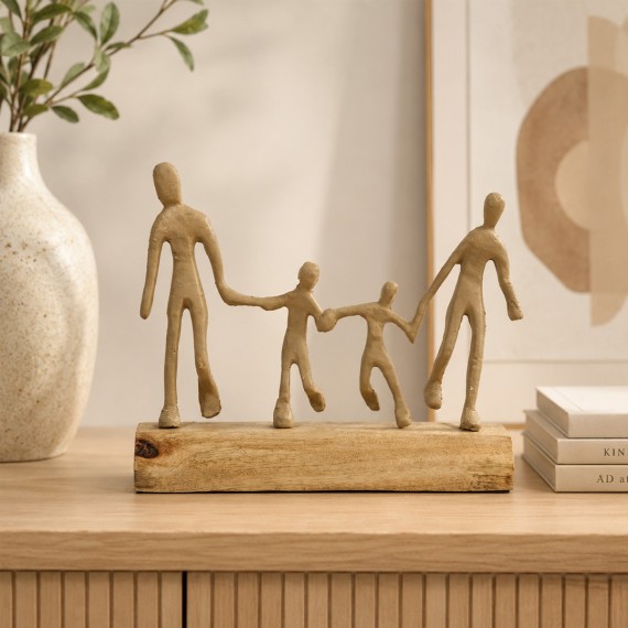 Decorative objects KOOPMAN STATUE FAMILY 23CM 2ASS (F7) (133050) (A68120680)
