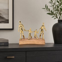 Decorative objects KOOPMAN STATUE FAMILY 23CM 2ASS GOLD (132923) (A68120650)