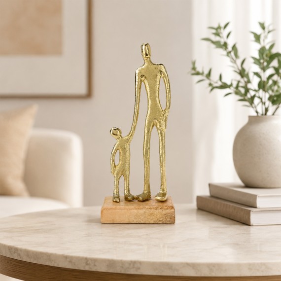 Decorative objects KOOPMAN STATUE MAN AND CHILD 24CM (F7) (131988) (A68120570)