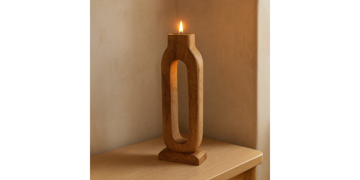 Candlestick KOOPMAN TEALIGHT HOLDER OVAL H30 L BURN (A68100060)