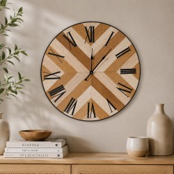 Clock KOOPMAN WALL CLOCK 385X385MM MDF (037754) (NB1200900)
