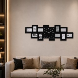 Clock KOOPMAN WALL CLOCK WITH PHOTO FRAMES (206389) (C37568620)