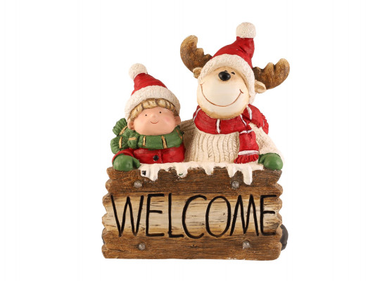 Decorate objects KOOPMAN WELCOME REINDEER WITH LED 50CM APF475810