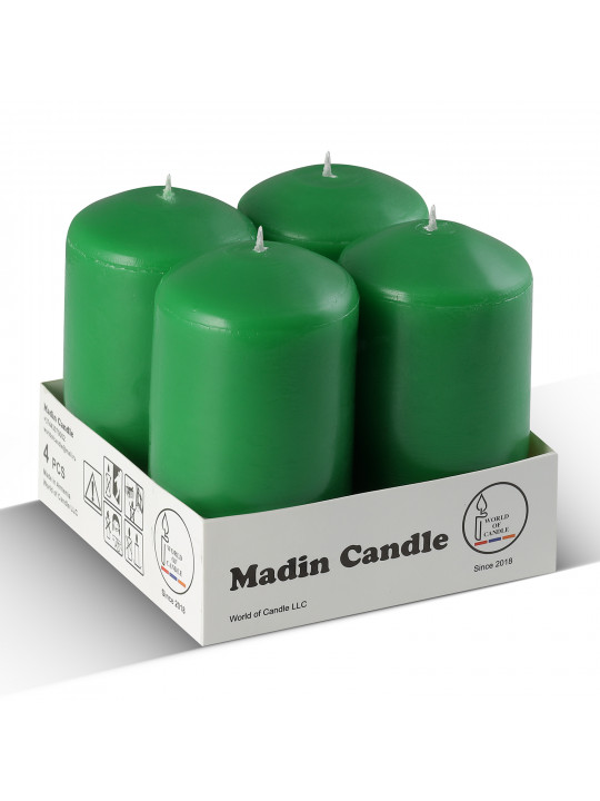 Candle WOC BIG GREEN 4 PCS 