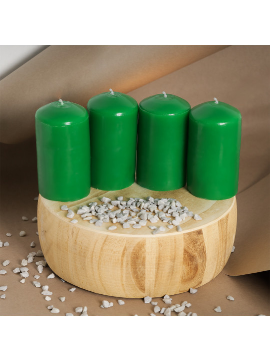 Candle WOC BIG GREEN 4 PCS 